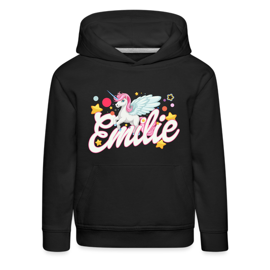 Emilie - Kinder Premium Hoodie - Schwarz