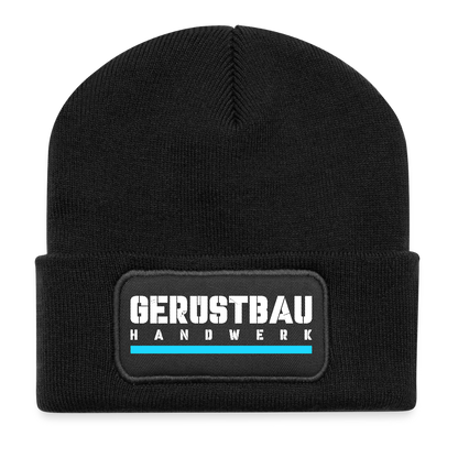 Gerüstbau Handwerk - Patch Beanie - Schwarz