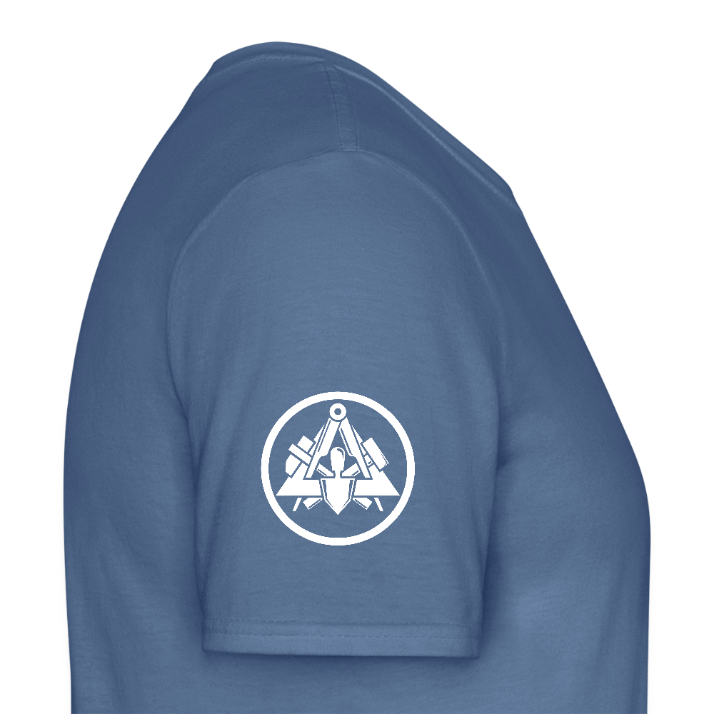 Maurer Handwerker T-Shirt - Taubenblau 