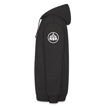 Maurer Handwerk Hoodie Brust + Armdruck - Anthrazit
