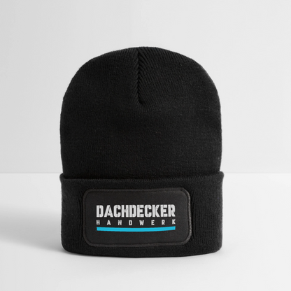Dachdecker Handwerk Patch Beanie - Schwarz