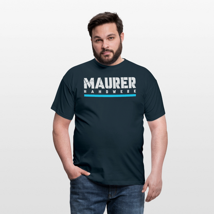 Maurer Handwerker T-Shirt - Navy
