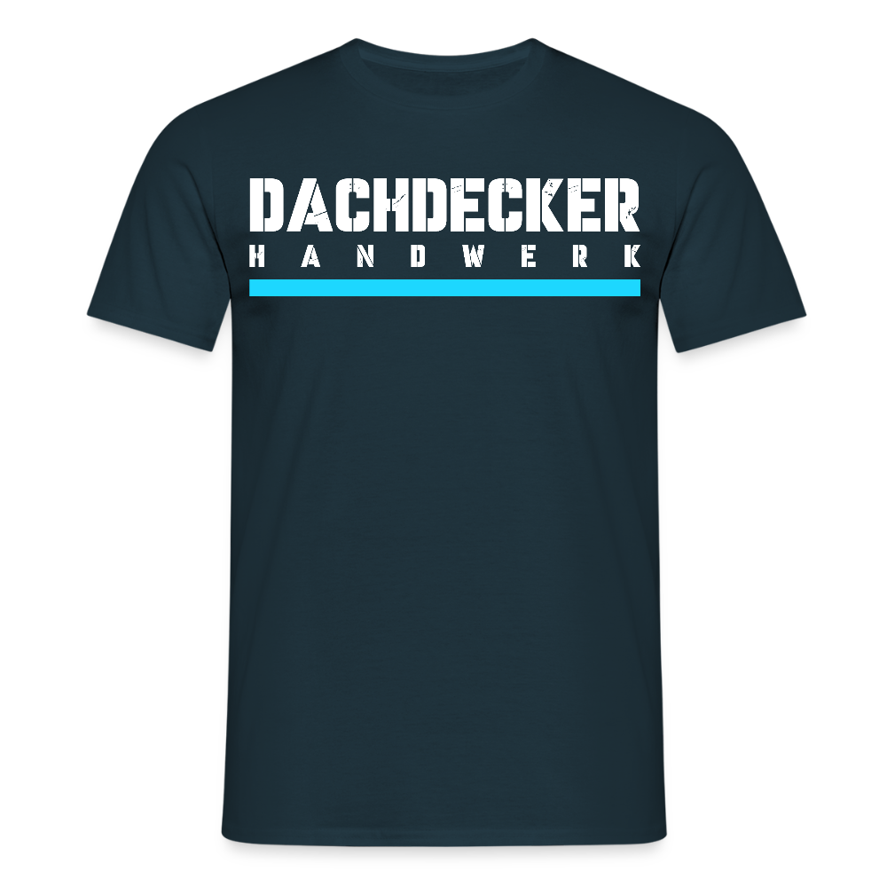 Dachdecker Handwerker T-Shirt - Navy