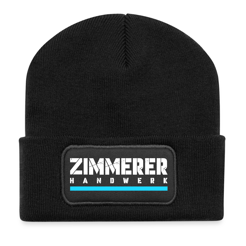 Zimmerer Handwerk Patch Beanie - Schwarz