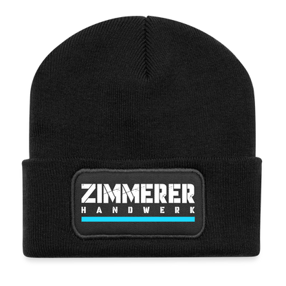 Zimmerer Handwerk Patch Beanie - Schwarz