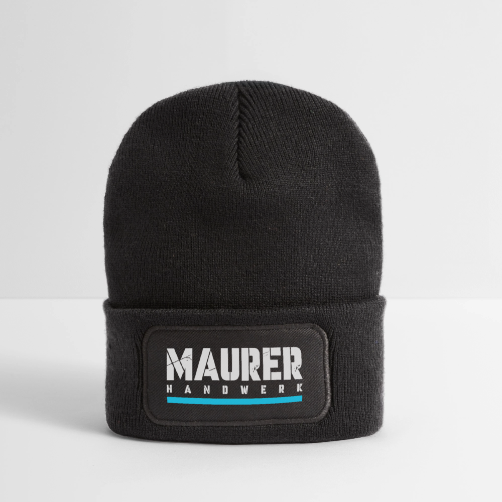 Maurer Handwerk Patch Beanie - Dunkelgrau