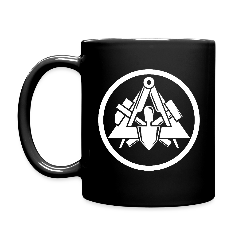 Maurer Handwerk Tasse einfarbig - Schwarz