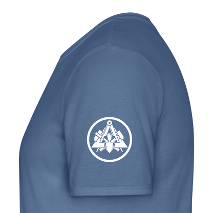 Maurer Handwerker T-Shirt - Taubenblau 