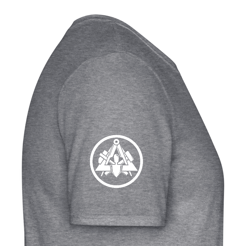 Maurer Handwerker T-Shirt - Graphit meliert