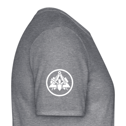 Maurer Handwerker T-Shirt - Graphit meliert