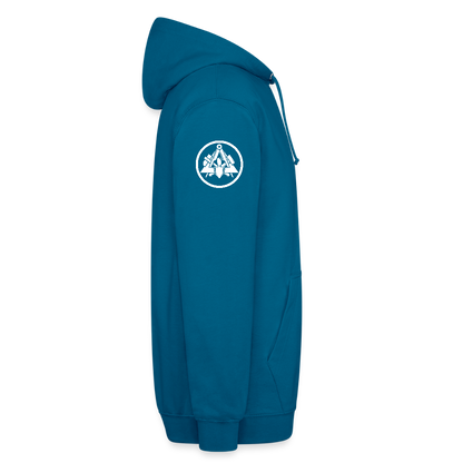Maurer Handwerk Hoodie Brust + Armdruck - Tiefseeblau 