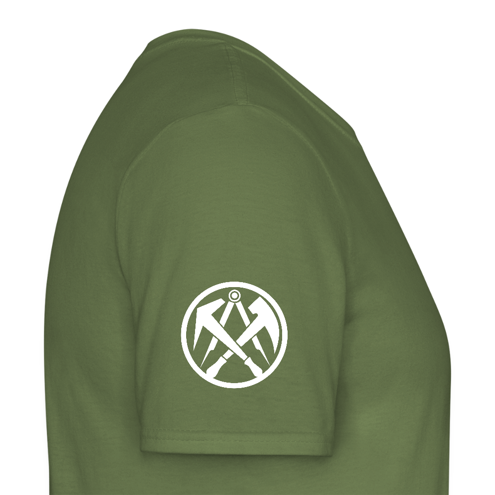 Dachdecker Handwerker T-Shirt - Militärgrün