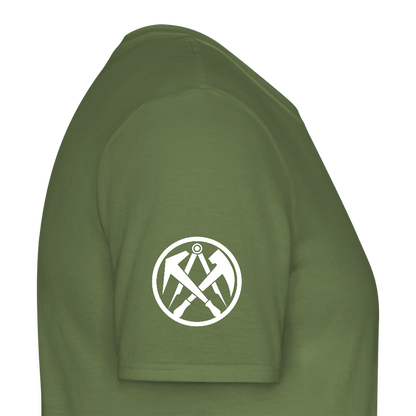 Dachdecker Handwerker T-Shirt - Militärgrün
