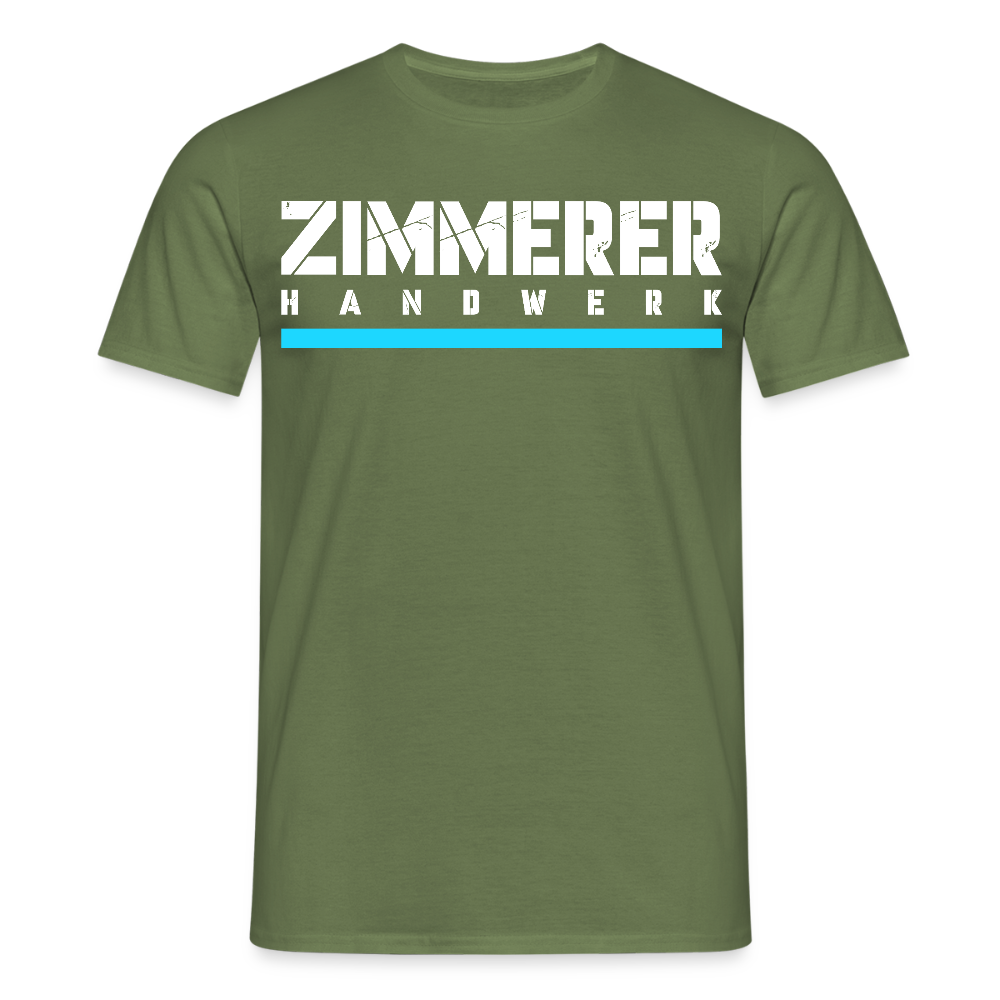 Zimmerer Handwerk Premiun T-Shirt - Militärgrün