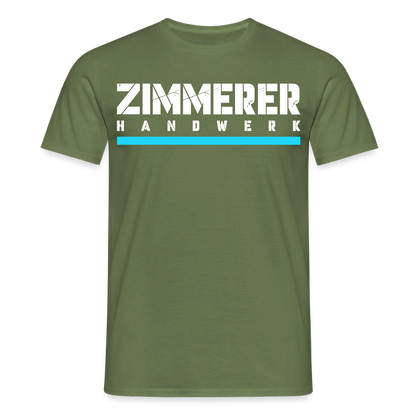 Zimmerer Handwerk Premiun T-Shirt - Militärgrün