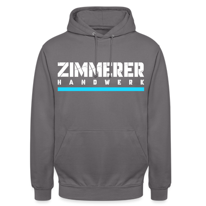 Zimmerer Handwerk Premium Hoodie - Mittelgrau