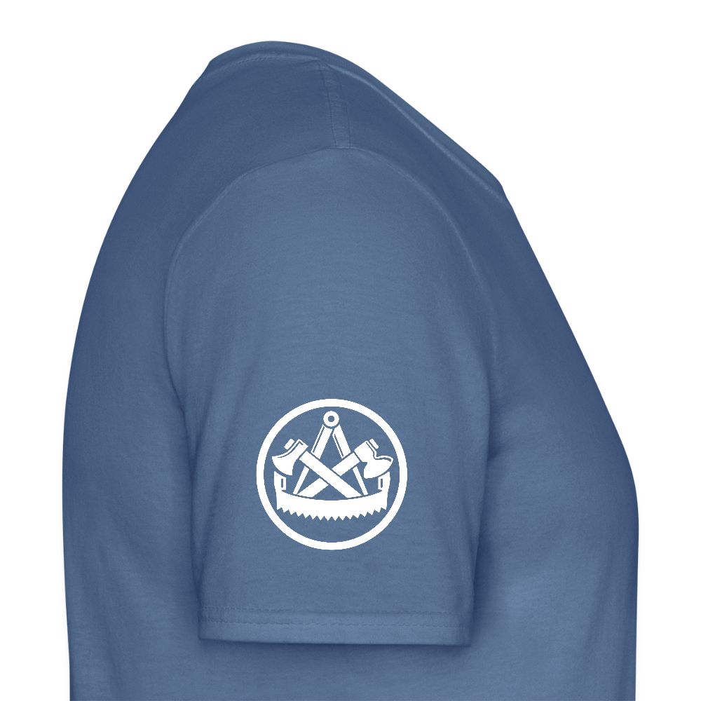 Zimmerer Handwerk Premiun T-Shirt - Taubenblau 