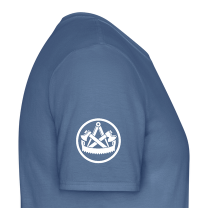 Zimmerer Handwerk Premiun T-Shirt - Taubenblau 