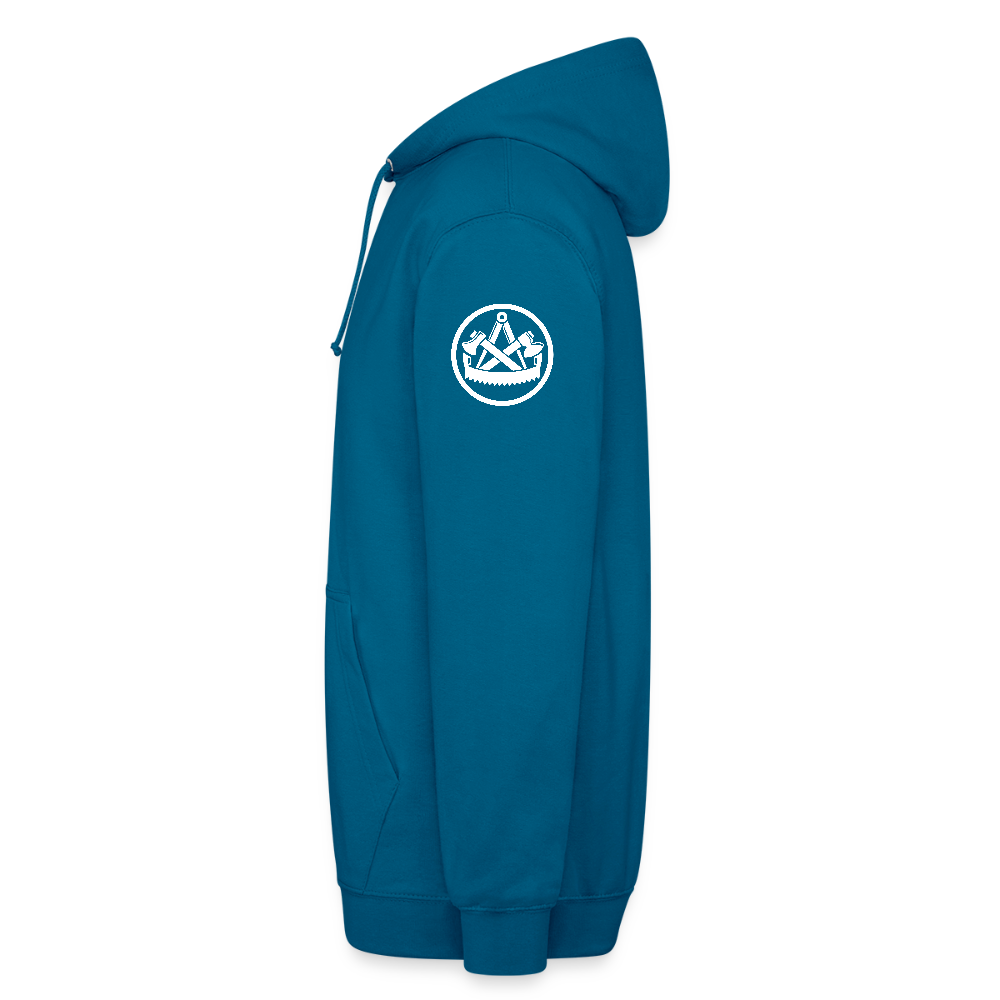 Zimmerer Handwerk Premium Hoodie - Tiefseeblau 