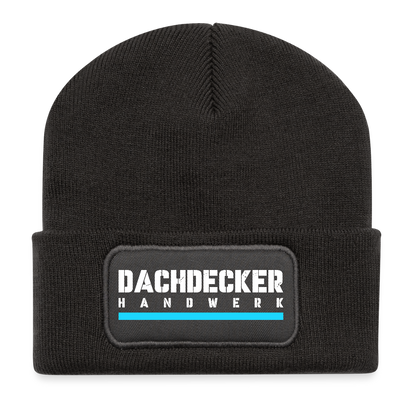 Dachdecker Handwerk Patch Beanie - Dunkelgrau