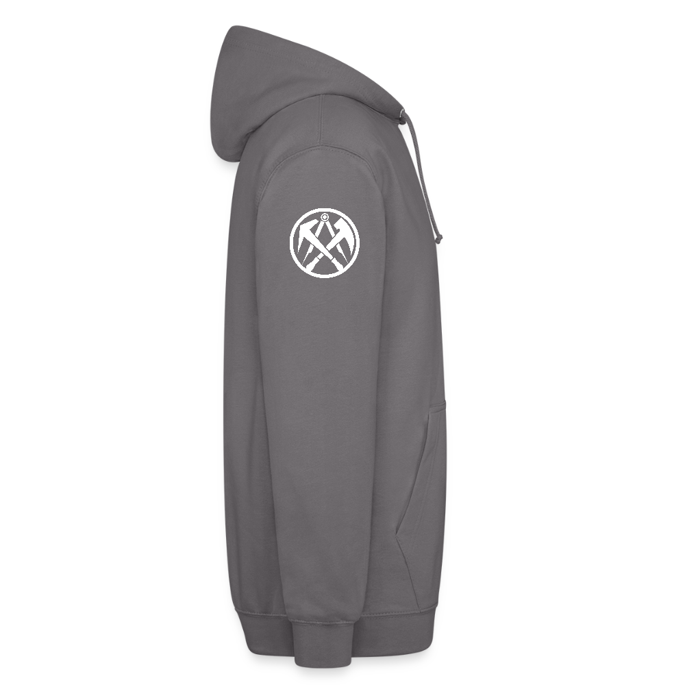 Dachdecker Handwerker Hoodie - Mittelgrau