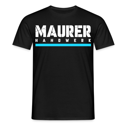 Maurer Handwerker T-Shirt - Schwarz