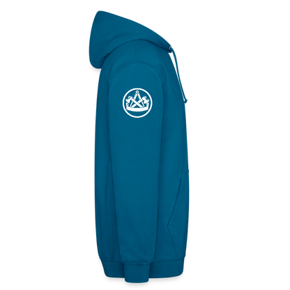Zimmerer Handwerk Premium Hoodie - Tiefseeblau 