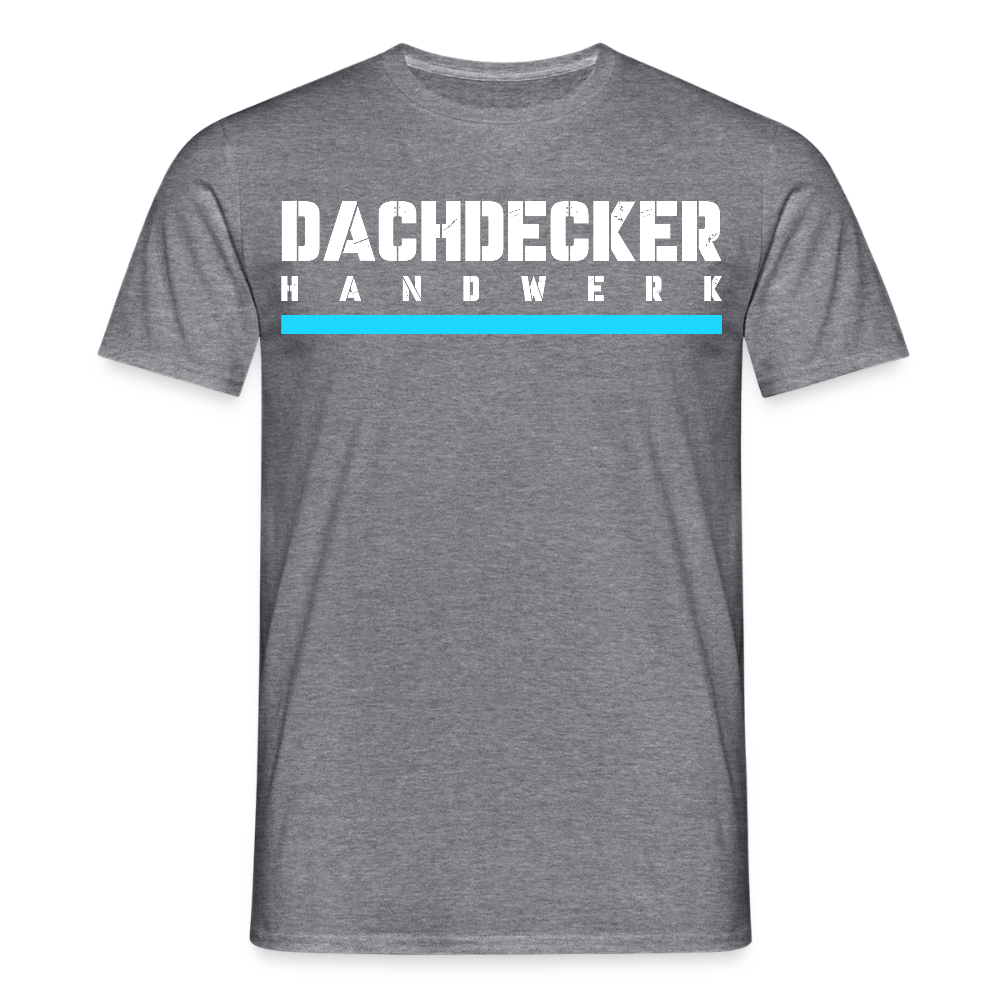 Dachdecker Handwerker T-Shirt - Graphit meliert