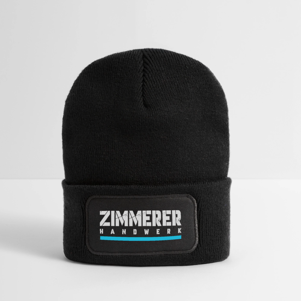 Zimmerer Handwerk Patch Beanie - Schwarz