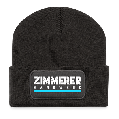 Zimmerer Handwerk Patch Beanie - Dunkelgrau