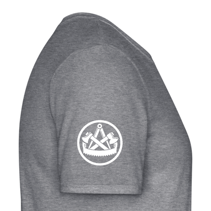 Zimmerer Handwerk Premiun T-Shirt - Graphit meliert