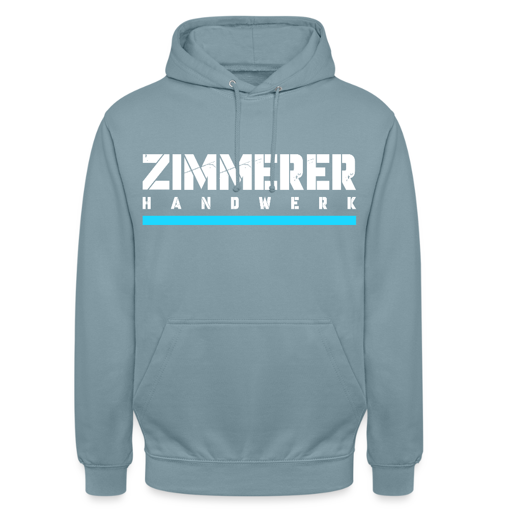 Zimmerer Handwerk Premium Hoodie - Nebelblau