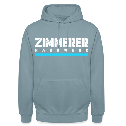 Zimmerer Handwerk Premium Hoodie - Nebelblau