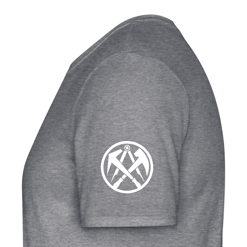 Dachdecker Handwerker T-Shirt - Graphit meliert