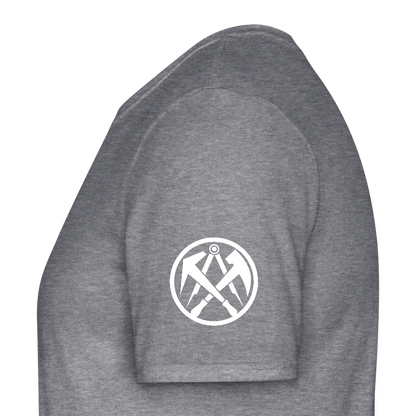 Dachdecker Handwerker T-Shirt - Graphit meliert