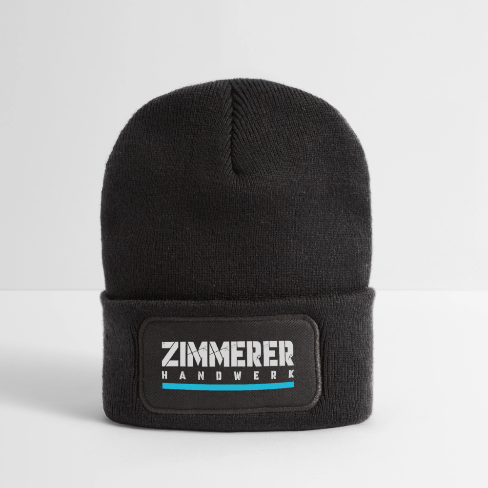 Zimmerer Handwerk Patch Beanie - Dunkelgrau