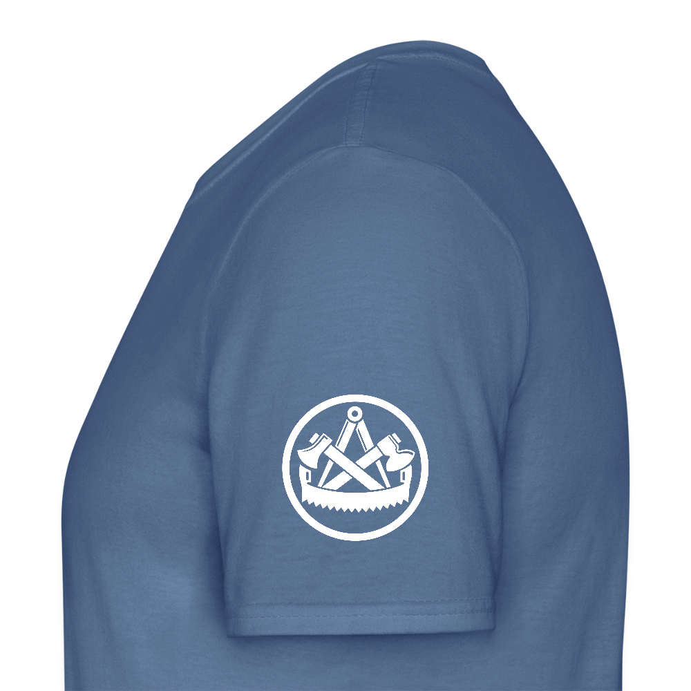 Zimmerer Handwerk Premiun T-Shirt - Taubenblau 