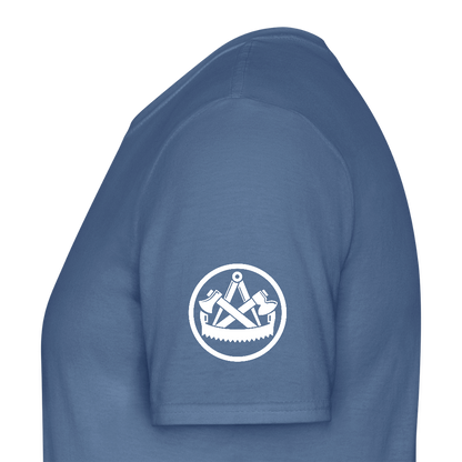 Zimmerer Handwerk Premiun T-Shirt - Taubenblau 