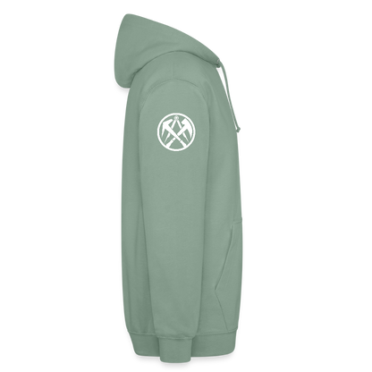 Dachdecker Handwerker Hoodie - Graugrün