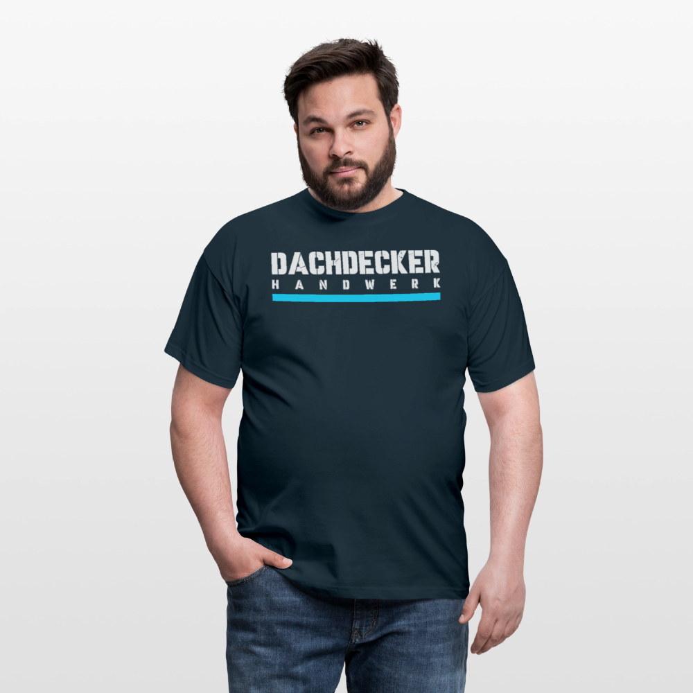 Dachdecker Handwerker T-Shirt - Navy