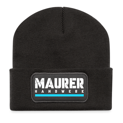 Maurer Handwerk Patch Beanie - Dunkelgrau