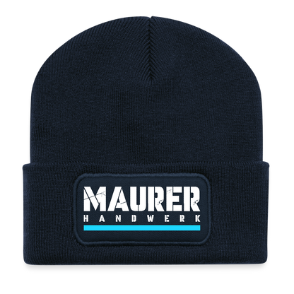 Maurer Handwerk Patch Beanie - French Navy