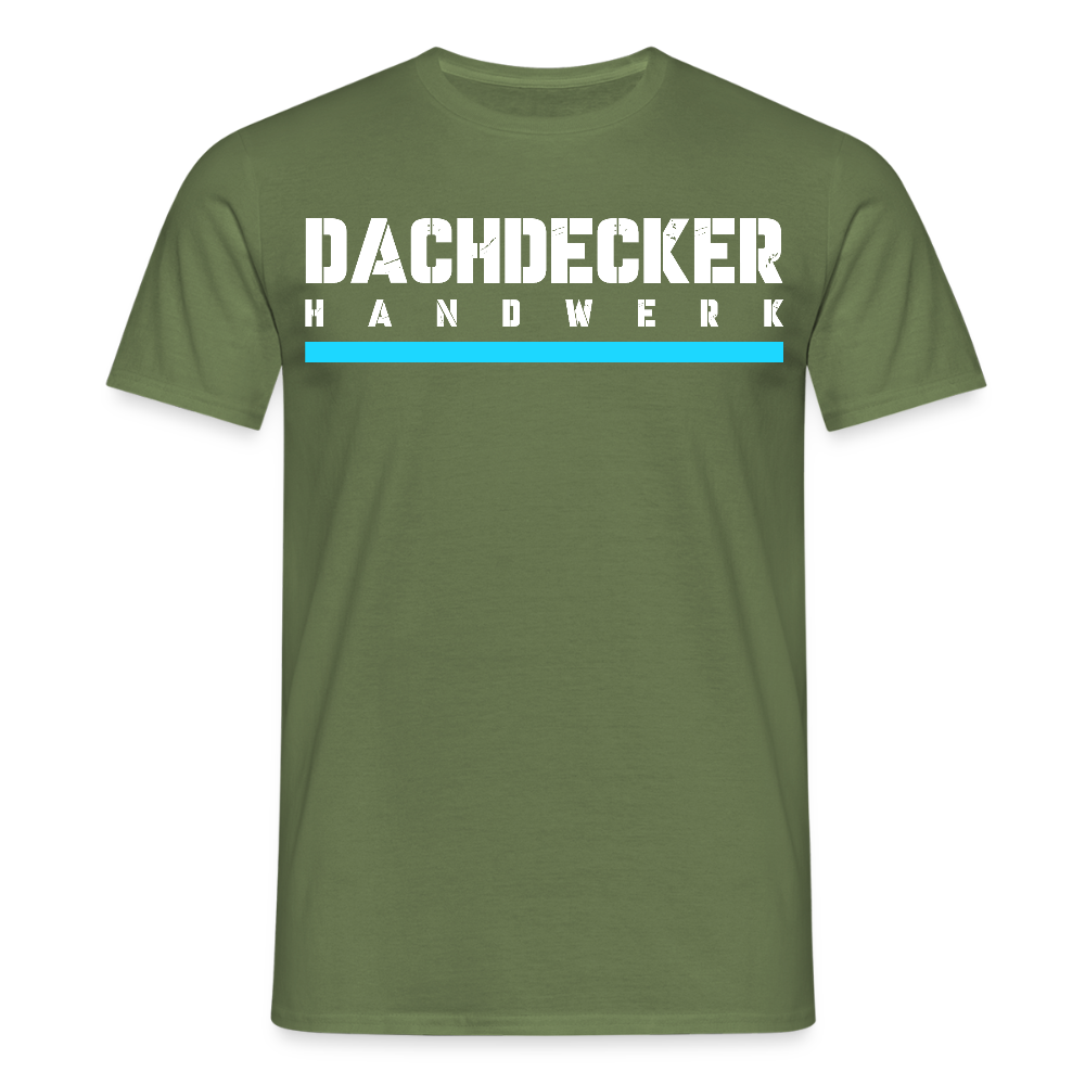 Dachdecker Handwerker T-Shirt - Militärgrün