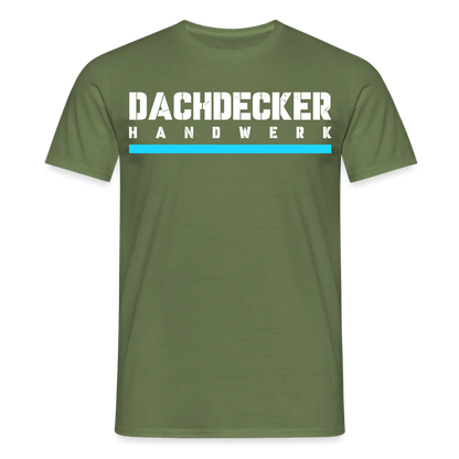 Dachdecker Handwerker T-Shirt - Militärgrün