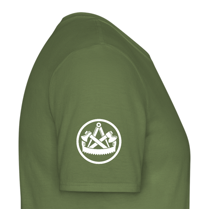 Zimmerer Handwerk Premiun T-Shirt - Militärgrün