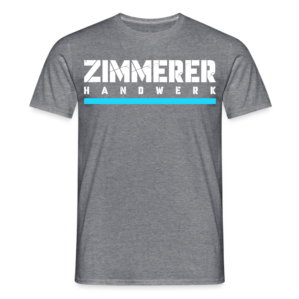 Zimmerer Handwerk Premiun T-Shirt - Graphit meliert