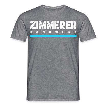 Zimmerer Handwerk Premiun T-Shirt - Graphit meliert