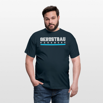 Gerüstbau Handwerk - T-Shirt - Navy