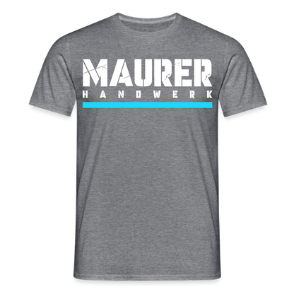 Maurer Handwerker T-Shirt - Graphit meliert
