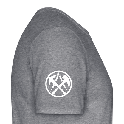 Dachdecker Handwerker T-Shirt - Graphit meliert